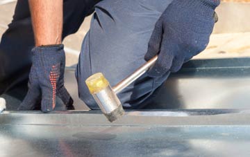 Roughsike metal flat roofing repairs